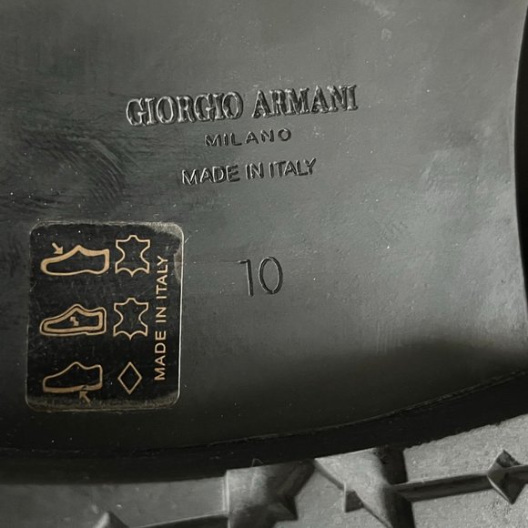 NIB Giorgio Armani Men\'s Black Suede Chukka Boots Size 11 Style X2M138 main image 4